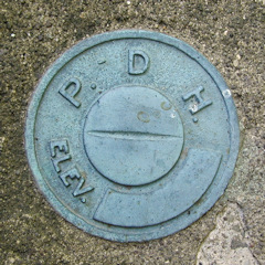 PA Dept. of Highways Elevation Mark