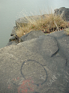 Station is very close to the edge of the cliff.