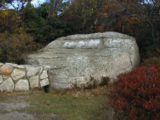 The outcrop viewed from the road to the observation area.