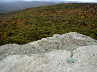 View from RM2, showing bright Fall colors in the valley.