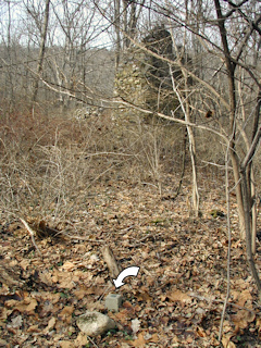 This view looks west to the remaining portion of the northern wall.