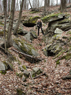 Near one of the mine openings off Marshwood Road.