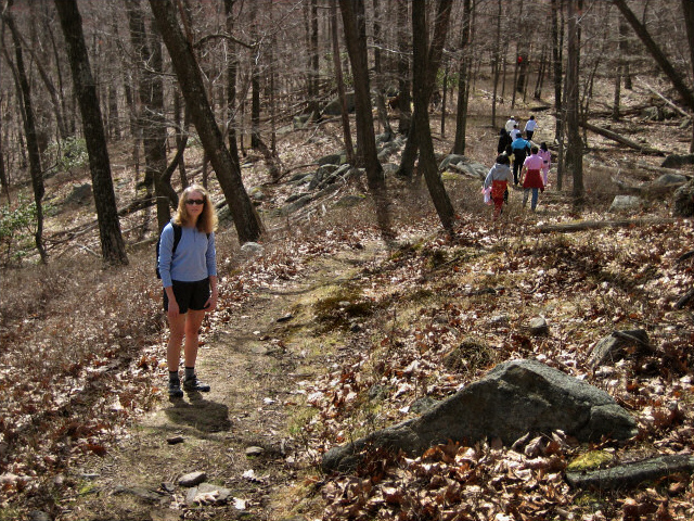 At General “Mad Anthony” Wayne Recreation Area near Bear Mountain; we weren’t the only ones getting an early start on Sunday morning. While posing along the Fawn Trail for photos, we were passed by a lengthy caravan of Asian hikers having a great time!