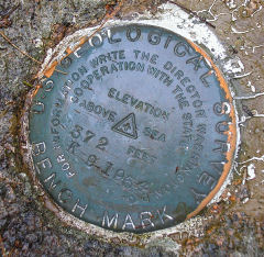 USGS Bench Mark Disk K 9