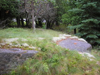 A slightly more distant view of the outcrop, from the area of the witness sign.