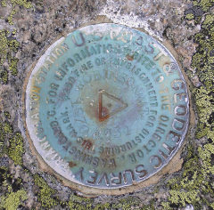 NGS Triangulation Station Disk ROBINSON MOUNTAIN 1870