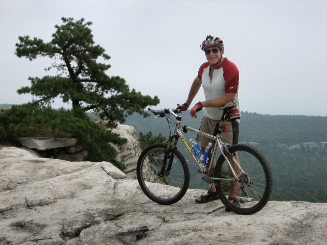 Rich is ready to ride! It was a beautiful, sunny day with just a slight threat of storms in the distance.  They never reached us.