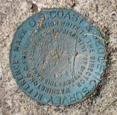 NGS Reference Mark Disk JOHN BROWNS GRAVE RM 1