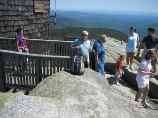 Looking approximately NE toward weather observation tower.