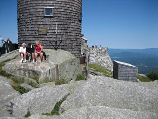 Looking N toward weather observation tower.