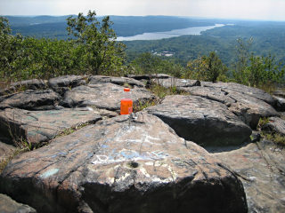 Looking south-southeast toward HIGH TOR RESET from RM 1.