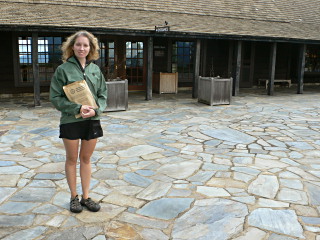 Near one entrance to the Dickey Ridge Visitors Center. The gorgeous mountain views are just ahead!