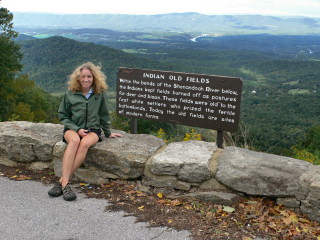 Learning about the Indian Old Fields at one of the overlooks.