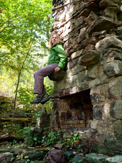 It’s harder to balance up here than it might appear!