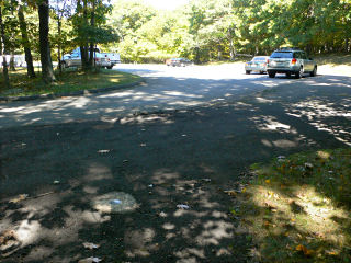 Looking N toward parking area for Stony Man Trail.