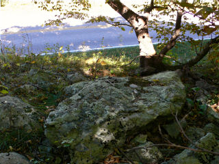 Looking W down to Skyline Drive.