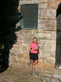 The tower is dedicated to to Belle Brown Northcott.