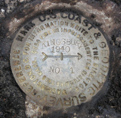 NGS Reference Mark Disk KINGSBURY RM 1