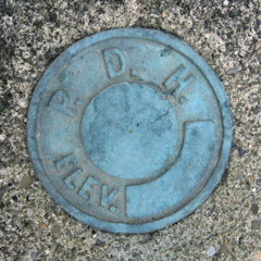 PA Dept. of Highways Elevation Mark