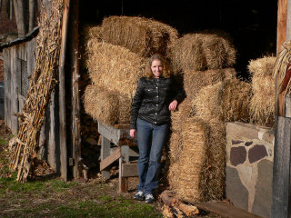 Sweet sunshine at the maple syrup shed.