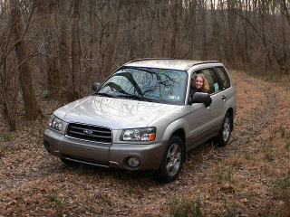 Zhanna loves driving on these old track roads!