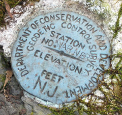 NJGS Geodetic Control Survey Disk WARNER NJGS