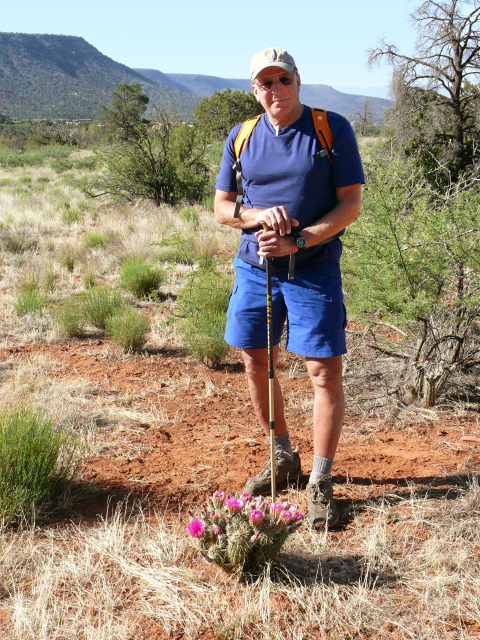 Rich looks very relaxed and at home here in the desert.