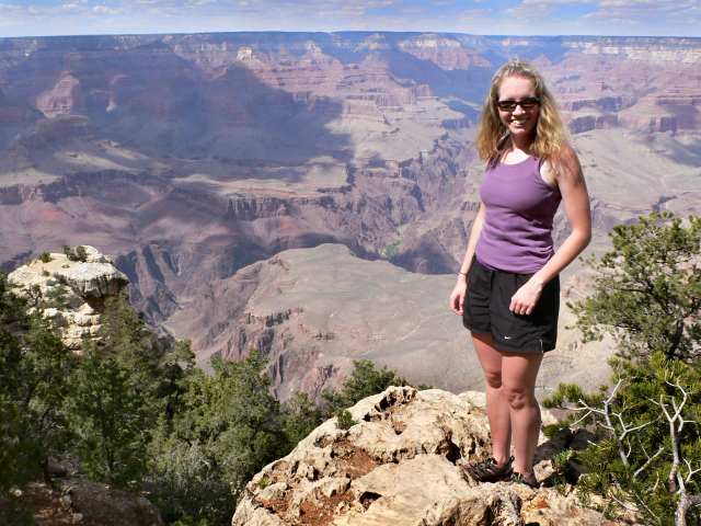 Zhanna's first view of the canyon!