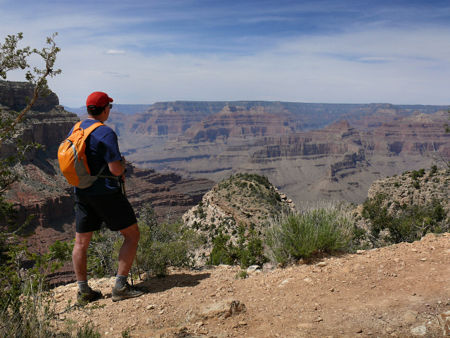 Rich takes in the enormity of the canyon