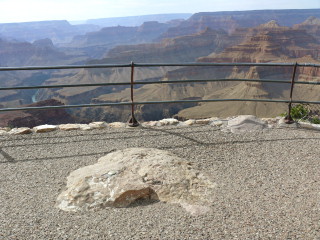 View N, with the entire outcropping visible and a nice view over the canyon. I wish the railing wasn’t there!