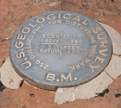 USGS Bench Mark Disk 4850 CANYON