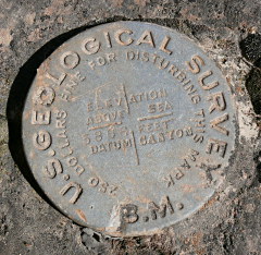 USGS Bench Mark Disk 5866 CANYON