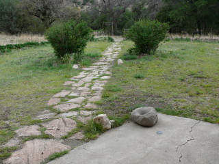 Looking toward the gate.