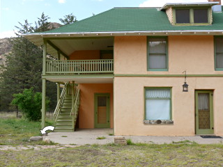 View from the side yard of the house.