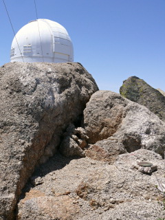 Looking SW toward the 4-meter Mayall Telescope that looms over the landscape.