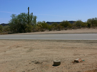 Looking E toward Route 85.