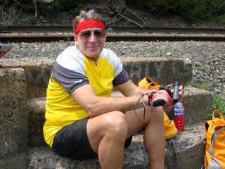 Rich takes a break at Penn Haven Junction