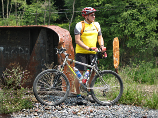 Rich stands near the benchmark