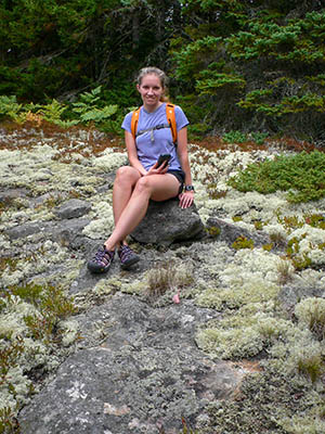 I love these moss and lichen covered ledges!