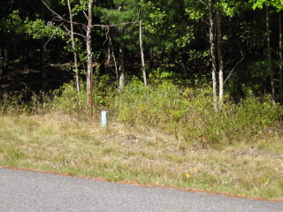 Looking N from Park Loop Road toward the mark.