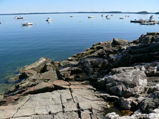 Looking E out toward the bay. It's a lovely and relaxing view!