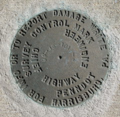 PennDOT Survey Mark 96-36-1018-4