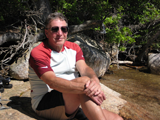 Rich looks so calm and content as he sits in one of our favorite spots near Eagle Lake.