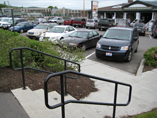 Looking NNW toward the parking area, where the moose-mobile is parked.