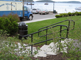 Looking NE toward boat ramp and harbor.