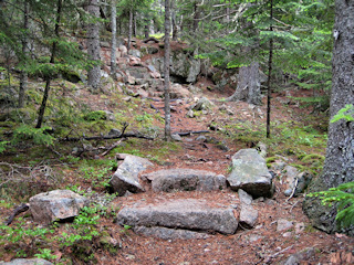 Stone steps on the Friends Path