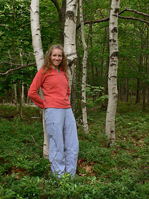 Hiking an obscure little trail, Murphy's Lane, off the Park Loop Road.