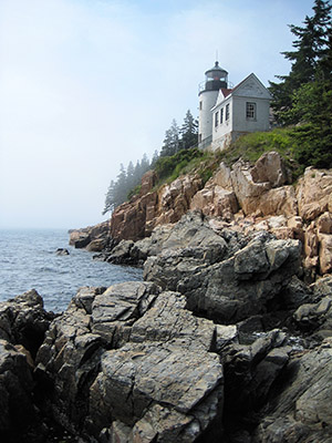 The famous Bass Harbor Lighthouse