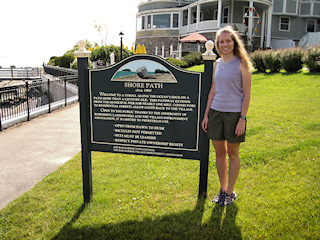 A walk on the Shore Path is our traditional last-morning activity.