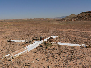 Standing in New Mexico, looking north to Colorado.